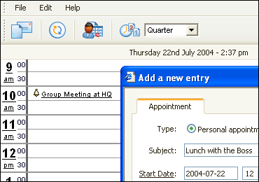 groupware scheduler big